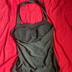Black over the neck bathing suit